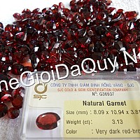 Đá Garnet đỏ mài giác