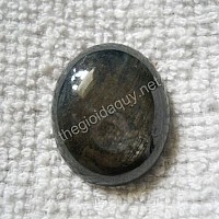 Mặt oval đá Sapphire đen