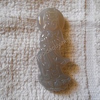 Mặt Quan Âm đá Chalcedony