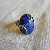 Nhẫn Bạc đá Lapis Lazuli