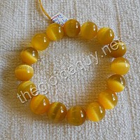 Vòng Tay đá Mặt meo vàng