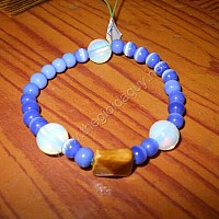 Vòng Tay đá Mặt meo xanh ngoc